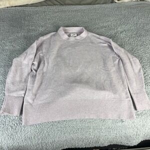 Aerie Women Lavender Purple Mock Neck Oversized Knit Sweater Small RN 54485